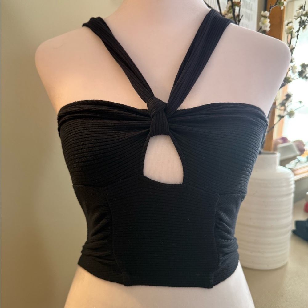 Sexy UO Urban Outfitters stretch black halter top